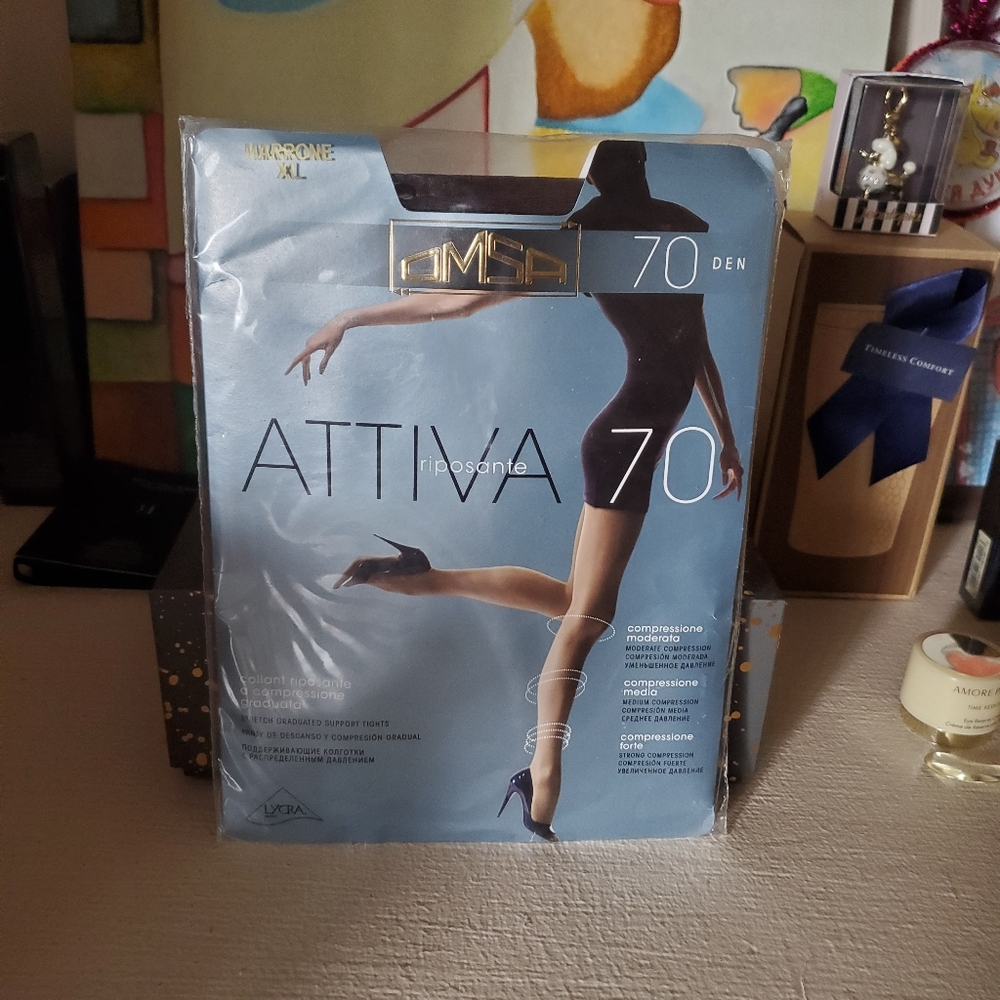 Omsa Tights XL Marrone 70 Den